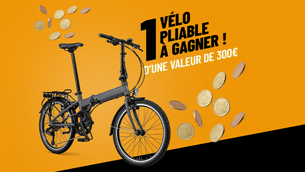 jeu concours animation pièces jaunes 2026 aushopping promenade de flandre vélo pliable