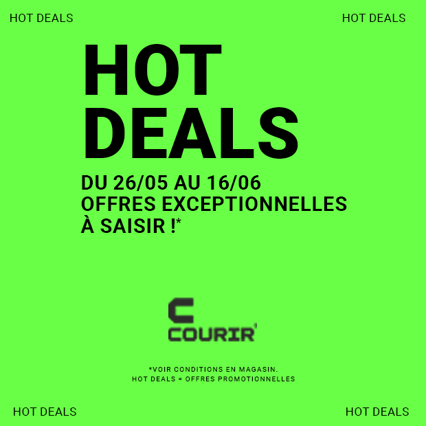 Hot deals chez Courir : offres exceptionnelles du 26 mai au 16 juin 2026