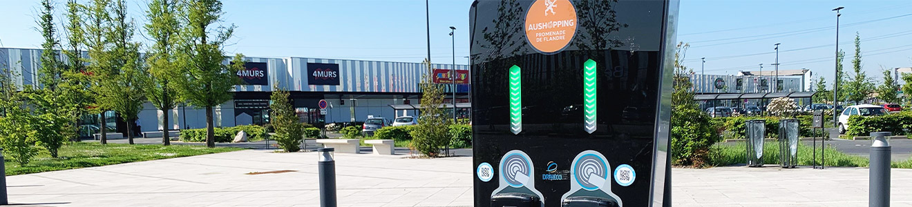 Bornes de recharge electriques Promenade de Flandre