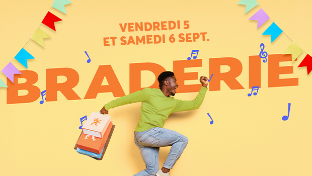 braderie des commerçants Aushopping Promenade de Flandre 5 et 6 septembre