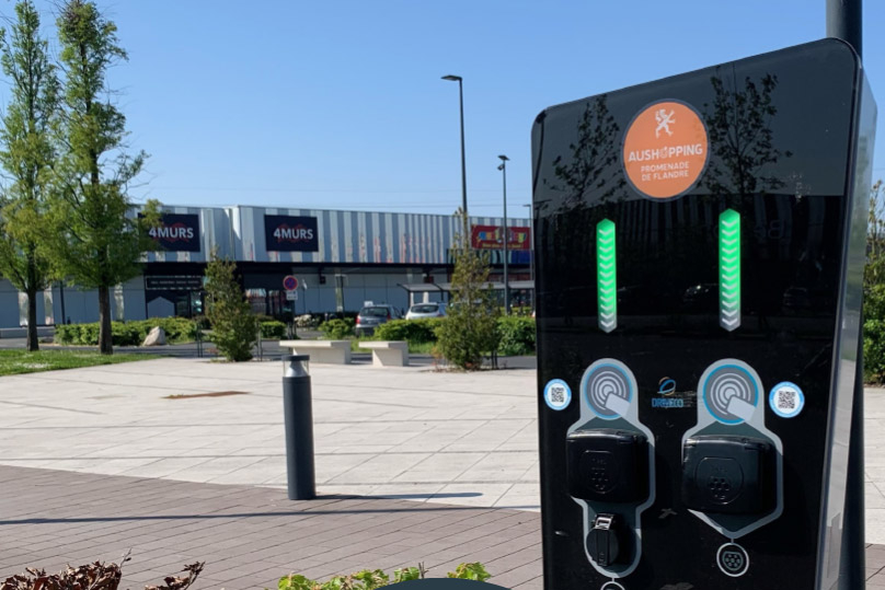 Bornes de recharge electriques service promenade de flandre
