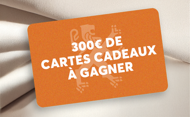 300 euros de cartes cadeaux à gagner