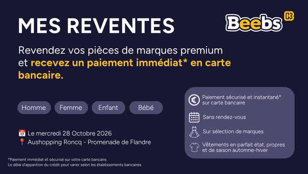 beebs achat revent vetements Promenade de Flandre