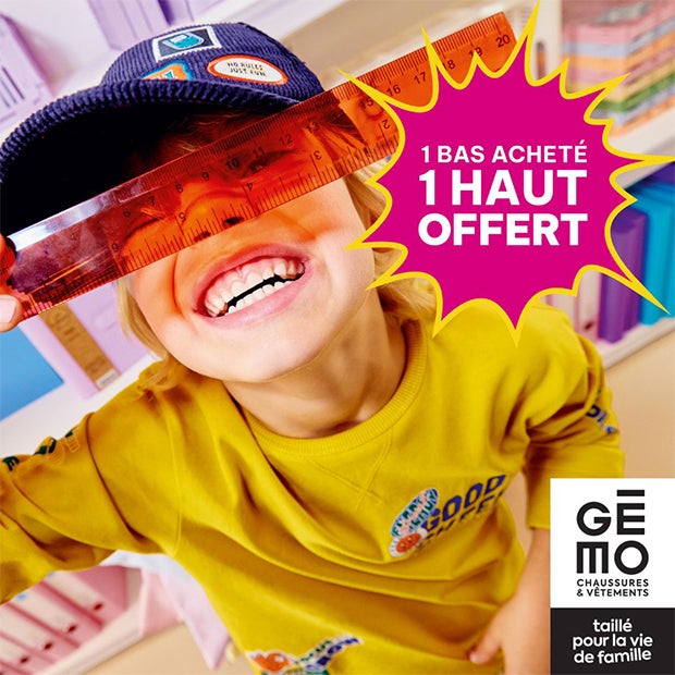 Gémo 1 BAS ACHETÉ = 1 HAUT OFFERT 🩷