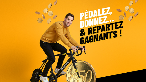 événement pièces jaunes janvier 2026 aushopping promenade de flandre velo cyclisme